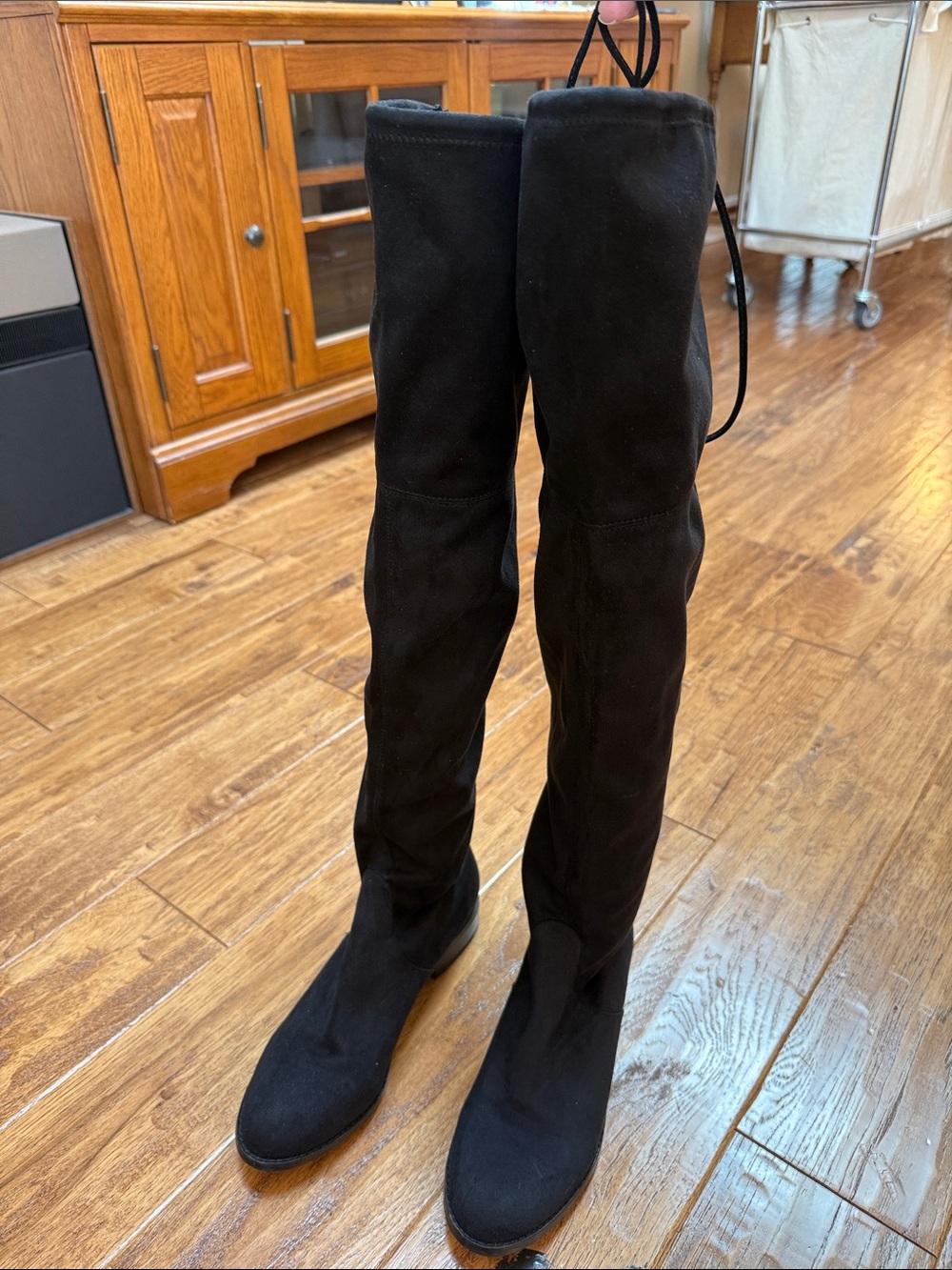 Steve Madden Odina Women’s Black Over-the-Knee Boots